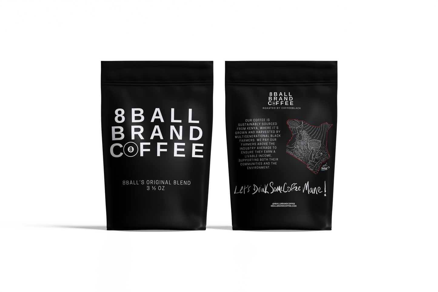 8 Ball 3.5oz Memphis Rap Legend Coffee Bundle