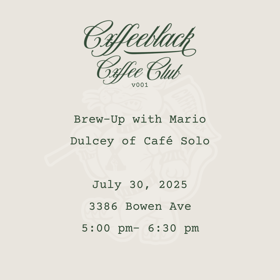 Cxffeeblack Cxffee Club Presents: Brew- Up with Café Solo