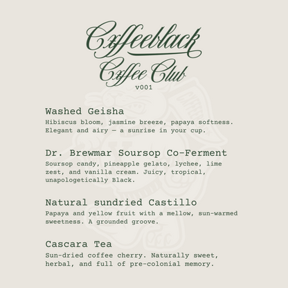 Cxffeeblack Cxffee Club Presents: Brew- Up with Café Solo
