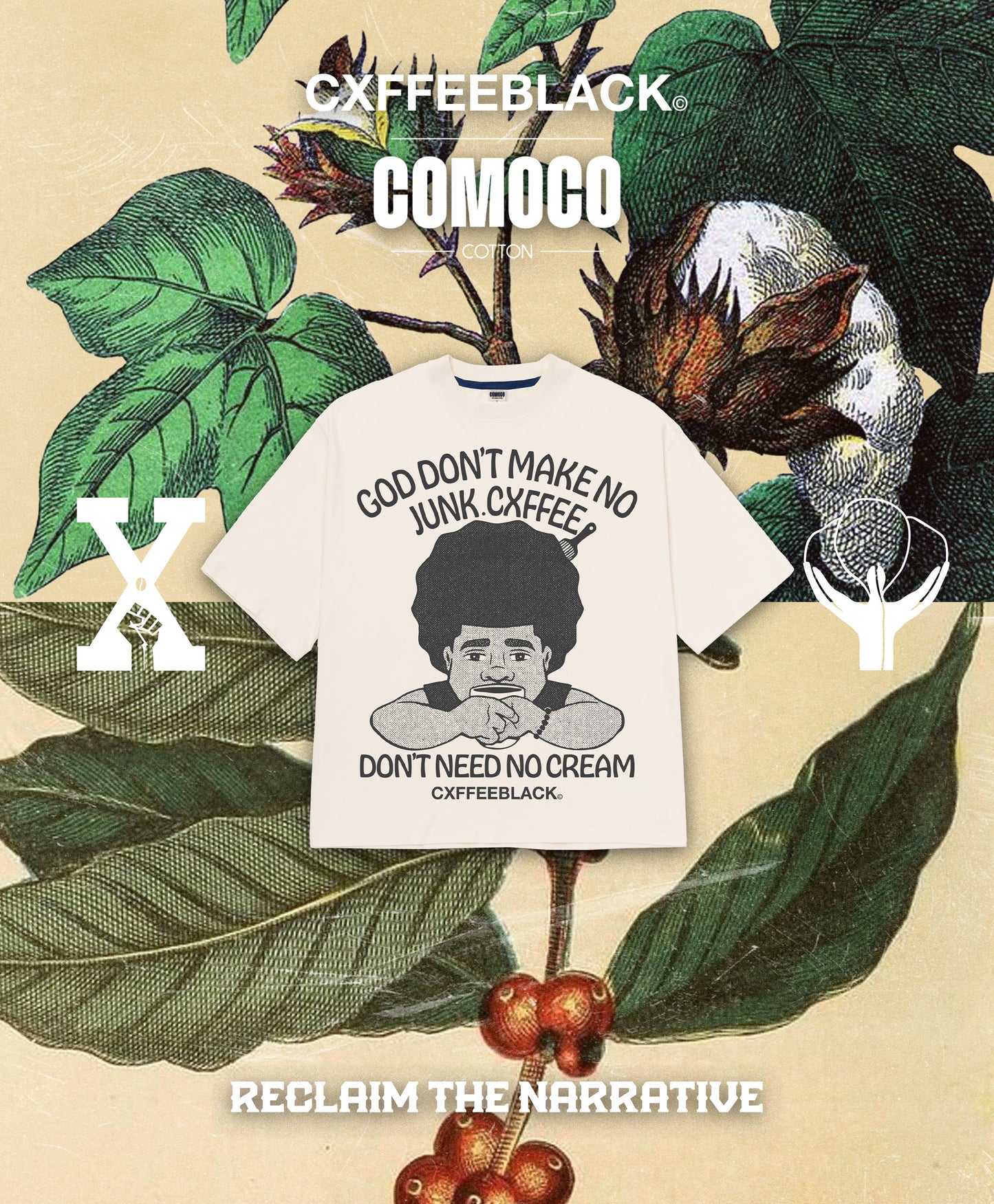 PREORDER// GOD DONT MAKE NO JUNK BUNDLE// Cxffeeblack X Comoco Cotton by Netflix’s Stephen Satterfield // Ships 3/5