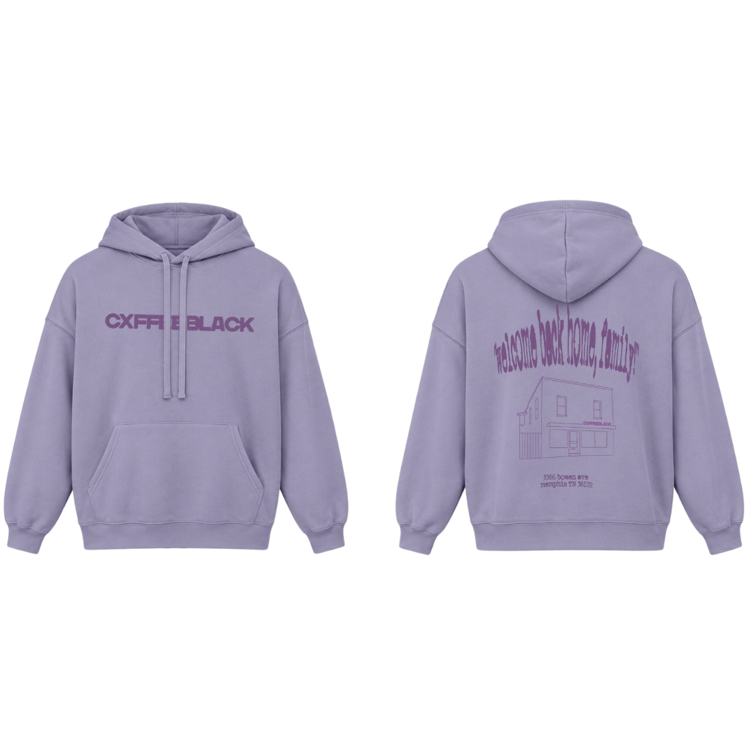 Welcome Back Home Hoodie — Lilac (Pre-Order)