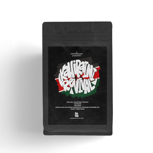 KAHIRA-INI REVIVAL
Natural Anaerobic SL28 + SL34 Microlot // Sourced from our Kenyan fam at AgNimbe Export