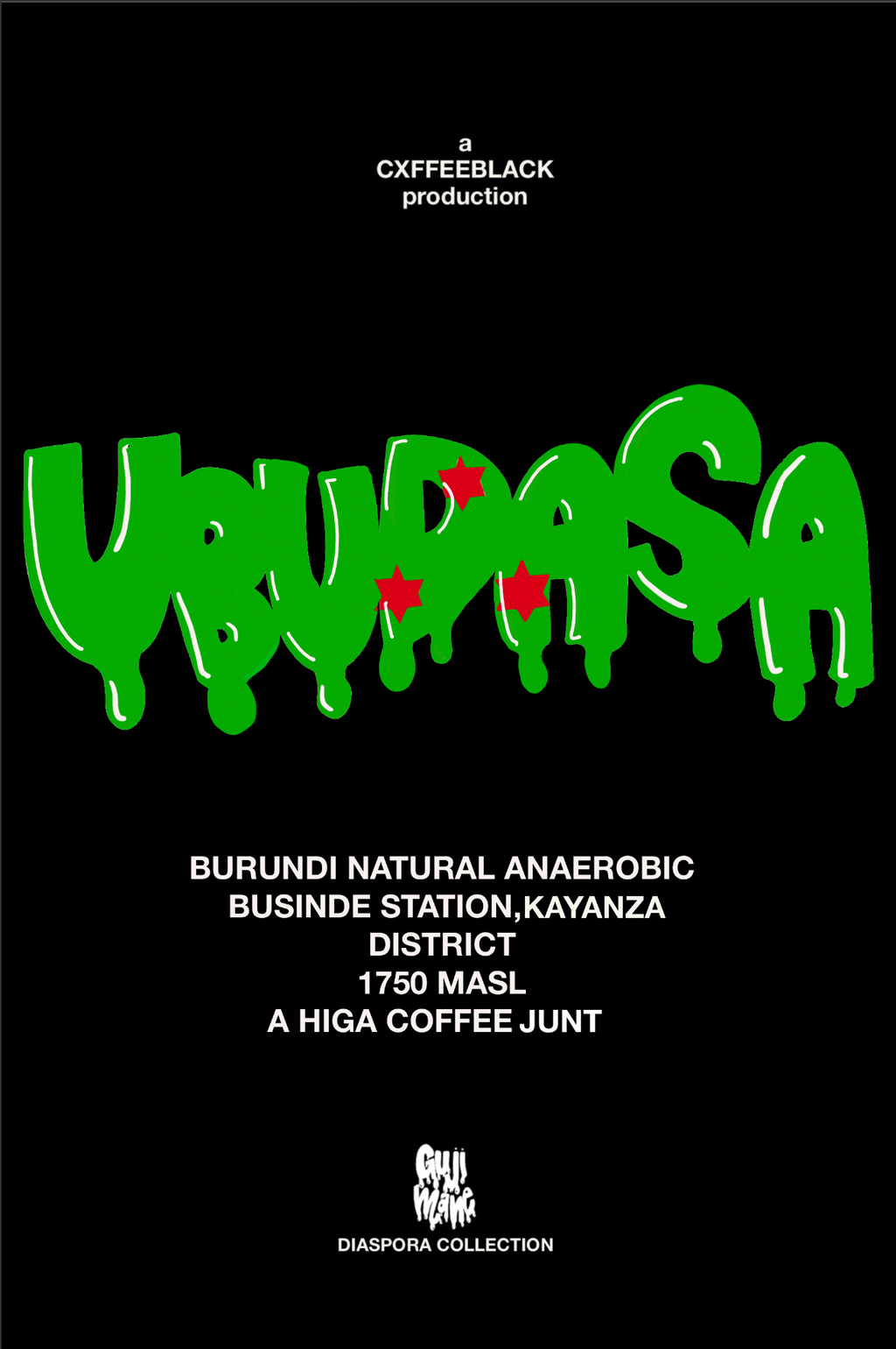 UBUDASA: BURUNDI ANAEROBIC NATURAL//A HIGA COFFEE JUNT