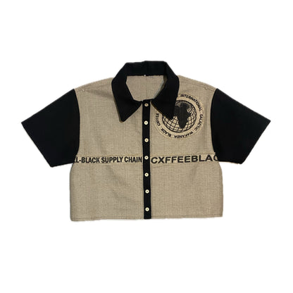 Jute Work Shirt Junt - CXFFEEBLACK Exclusive