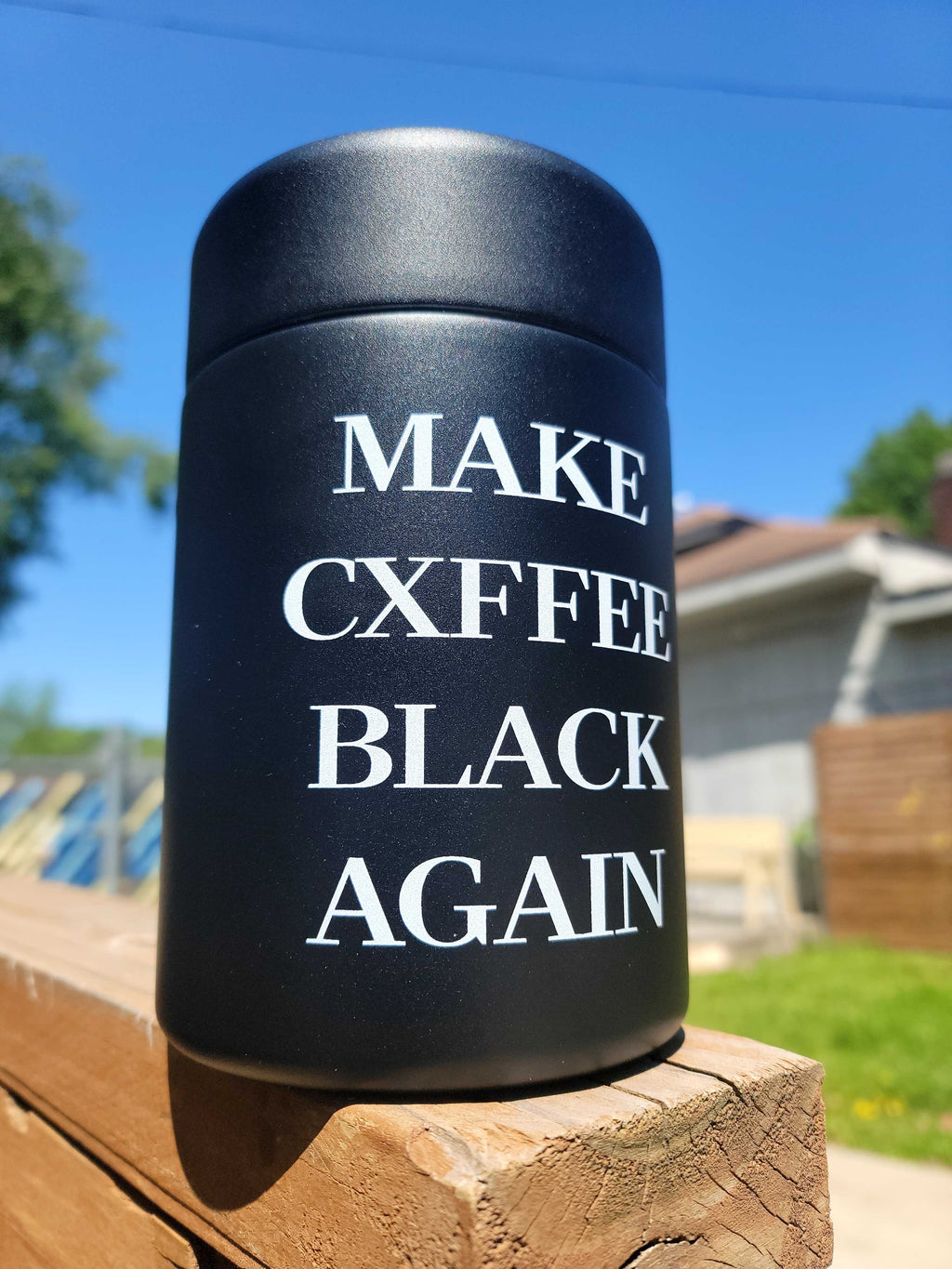 Make Cxffee Black Again Miir Coffee Storage Canister
